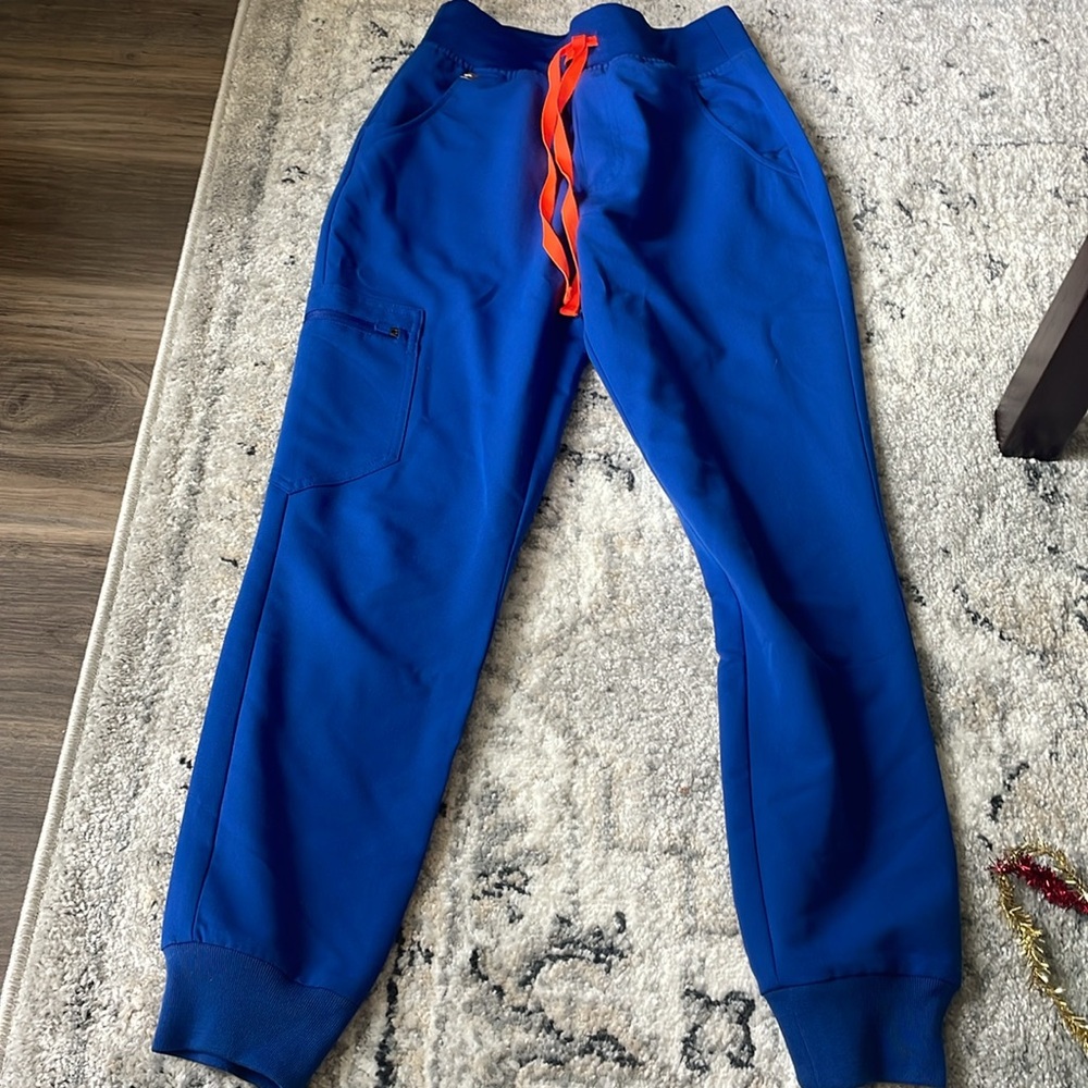 Figs high waisted Blue Zamora joggers